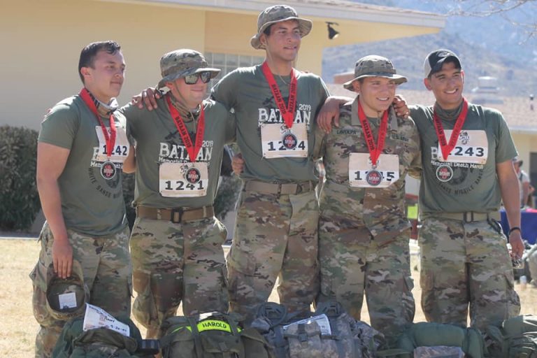 competitors receiving medals